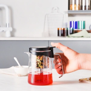 Karaca Brewy Tea Borosilikat Cam French Press 550 ml görseli 3