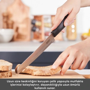 Karaca Roscar Black 6 Parça Bıçak Seti görseli 5