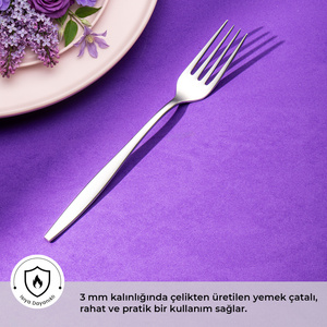 Emsan Reyhan Tekli Yemek Çatalı 21 cm görseli 2