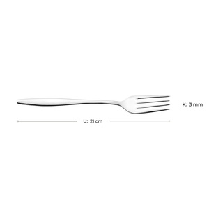 Emsan Reyhan Tekli Yemek Çatalı 21 cm görseli 4