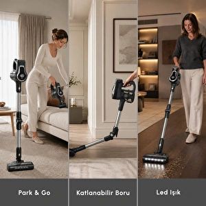 Karaca Vantuz Power Up Pro Dikey Süpürge Black Chrome görseli 4