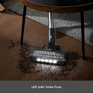 Karaca Vantuz Power Up Pro Dikey Süpürge Black Chrome görseli 6