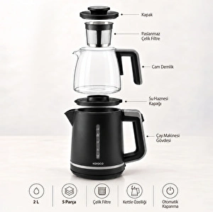 Karaca Maxi Tea XL Çay Makinesi Space Gray
