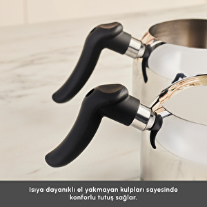 Karaca Nora Midi İndüksiyon Tabanlı Çaydanlık Takımı görseli 7