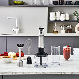 Karaca Inox Quick Mix Hız Ayarlı 1300W El Blender Set - 9637B