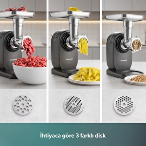 Homend Meatbox 3101H Paslanmaz Çelik Kıyma Makinesi görseli 5