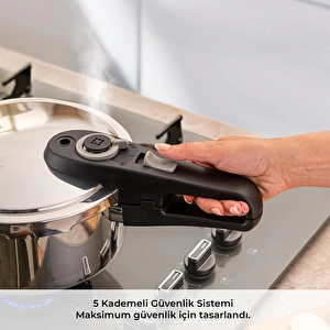 Emsan Fast Cooker Çift Emniyetli Düdüklü Tencere 4 +6 Lt görseli 4