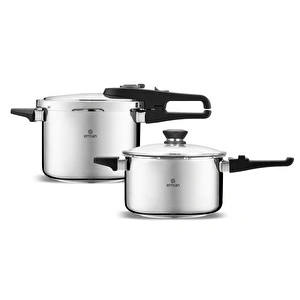 Emsan Fast Cooker Çift Emniyetli Düdüklü Tencere 4 +6 Lt görseli 5