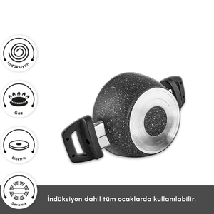 Karaca Biogranit Blue Stone Mini 5 Parça Tencere Seti görseli 3