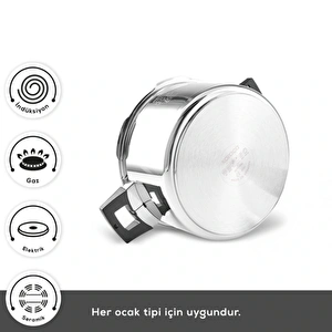 Karaca Quick and Safe İndüksiyon Tabanlı Düdüklü Tencere Seti 6+8 Lt görseli 8