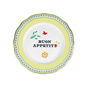 Baci Milano Mamma Mia Buon Appetit Yazılı Servis Tabağı 28 cm görseli 5
