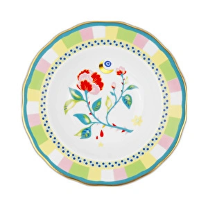Baci Milano Mamma Mia Karanfil Desenli Pasta Tabağı 22 cm görseli 4