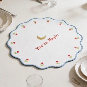 Baci Milano Mamma Mia You’re Magic İşlemeli Amerikan Servisi 40 cm Mavi görseli 1