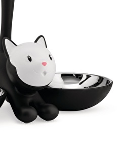 Alessi Tigrito Gri Kedi Mama Kabı 32x16x28 Cm Sh görseli 1
