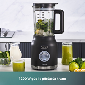Homend Artfood 4925h Profesyonel Blender Siyah 1200W görseli 5