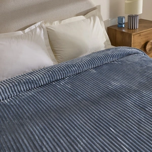 Karaca Home Joena İndigo Çift Kişilik Battaniye görseli 2