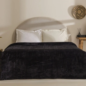 Karaca Home Joena Siyah Çift Kişilik Battaniye görseli 7