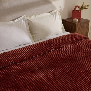 Karaca Home Joena Terracotta Çift Kişilik Battaniye görseli 2