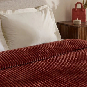 Karaca Home Joena Terracotta Çift Kişilik Battaniye görseli 3