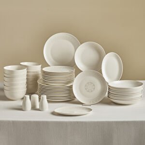 Karaca Forever Bone Artiste 53 Parça 12 Kişilik Yemek Takımı 