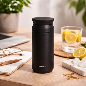 Karaca Rainbow Çelik Sızdırmaz Termos Siyah 350 ml