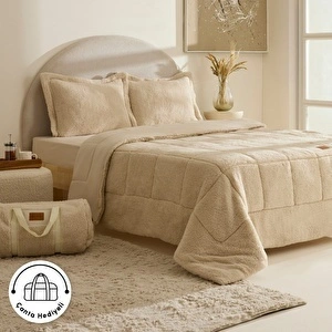 Karaca Home Balmy Cozy Comfort/Uyku Seti Çift Kişilik Bej görseli 1
