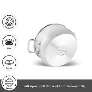 Karaca Arena 8 Parça Çelik Tencere Seti görseli 4