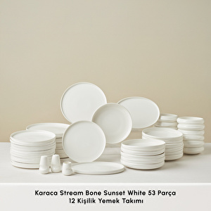 Karaca Stream Bone Sunset White 53 Parça 12 Kişlik Yemek Takımı