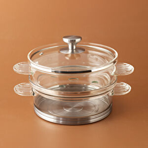 Karaca York Borosilikat Cam Buhar Tenceresi 18 cm