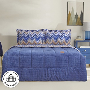 Karaca Home Vega Çift Kişilik Comfort Set Lacivert görseli 1