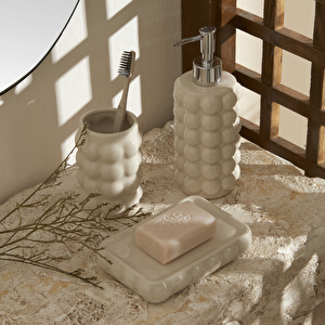 Karaca Home Rocco 3'lü Banyo Aksesuar Seti Beyaz
