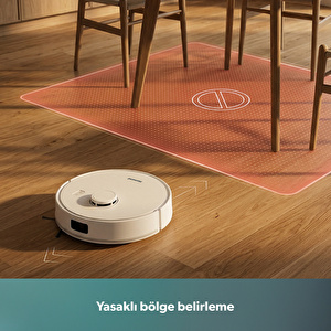 Homend Alex Laser 1291H Moplu ve Haritalamalı Akıllı 5 Kpa Robot Süpürge Beyaz