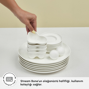 Karaca Stream Bone Salsa 34 Parça 6 Kişilik Kahvaltı Takımı görseli 6