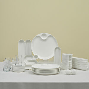 Karaca Stream Bone Salsa 34 Parça 6 Kişilik Kahvaltı Takımı