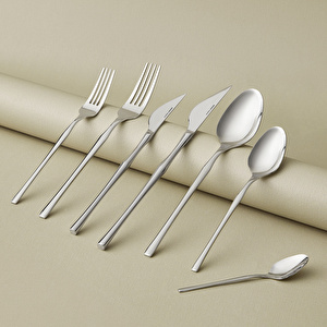 Karaca Elegance Cane Platin 12 Kişilik 84 Parça Çatal Kaşık Bıçak Takımı