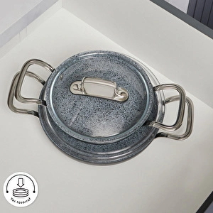 Karaca Biogranit Power-Inox Monet 4 Parça Sahan Set Siyah görseli 7