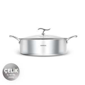 Karaca Plasma Steel 316+ 3Ply Karnıyarık Tencere 28 cm