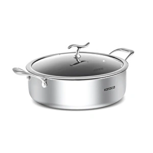 Karaca Plasma Steel 316+ 3Ply Karnıyarık Tencere 28 cm