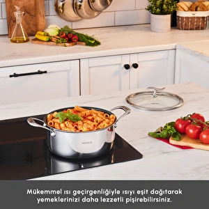 Karaca Plasma Steel 316+ 3Ply Tencere 20 cm görseli 5