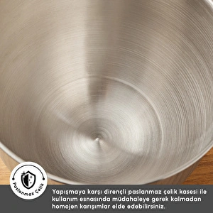 Karaca Chefcrafter Hamur Yoğurma Makinesi  Porcelain White 1900W 7L görseli 8