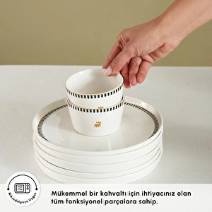 Karaca Stream Bone Kore 28 Parça 6 Kişilik Kahvaltı Takımı görseli 5