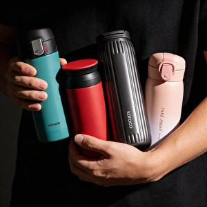 Karaca Rimo Sızdırmaz Çelik Termos 600 ml Antrasit görseli 8
