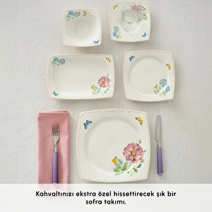 Karaca Forever Bone Velora 26 Parça 6 Kişilik Kahvaltı Takımı görseli 4