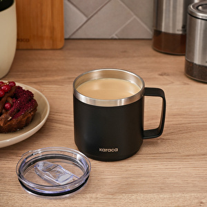 Karaca Thermal Çift Katmanlı Çelik Mug 420 ml Siyah görseli 5