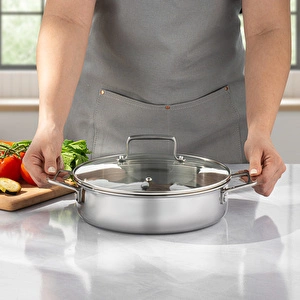 Emsan Pro Tri Ply Karnıyarık Tencere Çelik 24 cm görseli 4