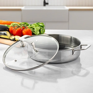 Emsan Pro Tri Ply Karnıyarık Tencere Çelik 28 cm görseli 2