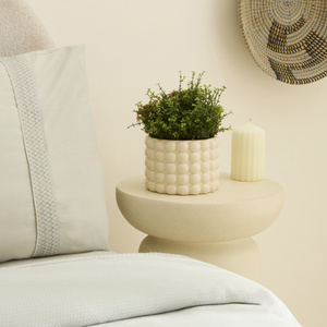 Karaca Home Rocco Saksı Bej 15x15x11 cm görseli 1