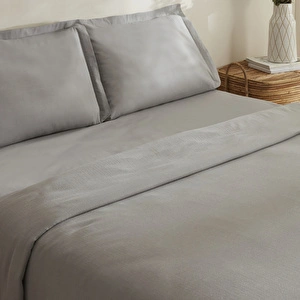 Karaca Home Farel Müslin Çift Kişilik Pike Açık Gri görseli 3