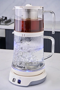 Homend Royaltea 1758H Konuşan Çay Makinesi Beyaz görseli 3