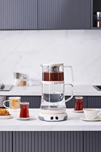 Homend Royaltea 1758H Konuşan Çay Makinesi Beyaz görseli 5